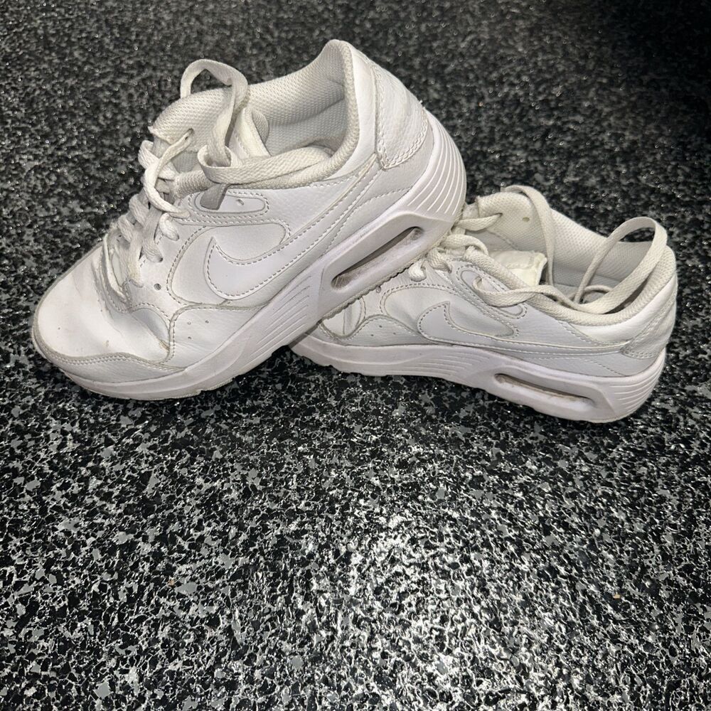 Nike Air Max SC White Casual Shoes Sneakers Size 5 US shoes small blue dot